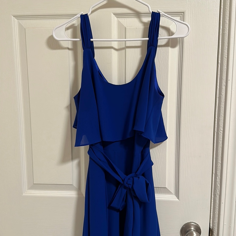 Royal Blue High-Low Dress